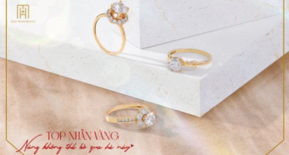 Top 3 nhẫn vàng nàng không thể bỏ qua hè này