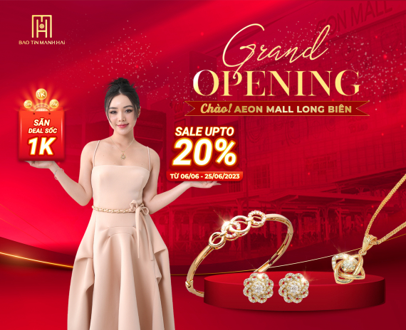 Chờ đón BTMH Aeon Mall Long Biên - Nhận siêu ưu đãi tới 20% và ngàn quà tặng