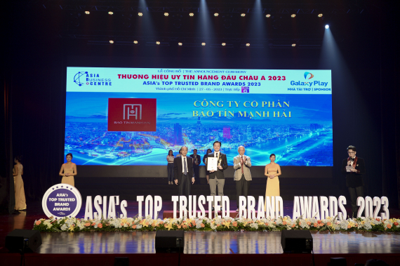Bảo Tín Mạnh Hải được vinh danh Top 10 thương hiệu uy tín hàng đầu châu Á 2023