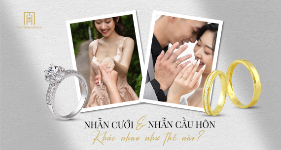 Phân biệt nhẫn cưới và nhẫn cầu hôn