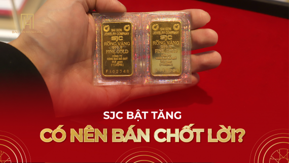 Giá vàng 18/05: SJC bật tăng dữ dội, có nên bán chốt lời?