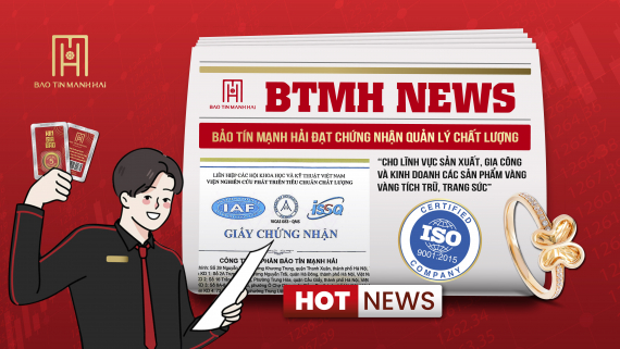 Bảo Tín Mạnh Hải đạt Chứng nhận ISO 9001:2015 - Khẳng Định Chất Lượng Trong Từng Sản Phẩm