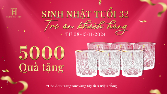 Đón sinh nhật tuổi 32 - 5000 quà tặng tri ân khách hàng
