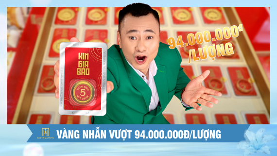 Giá vàng 12.03.2025: Vàng nhẫn vượt ngưỡng 94 triệu đồng/lượng