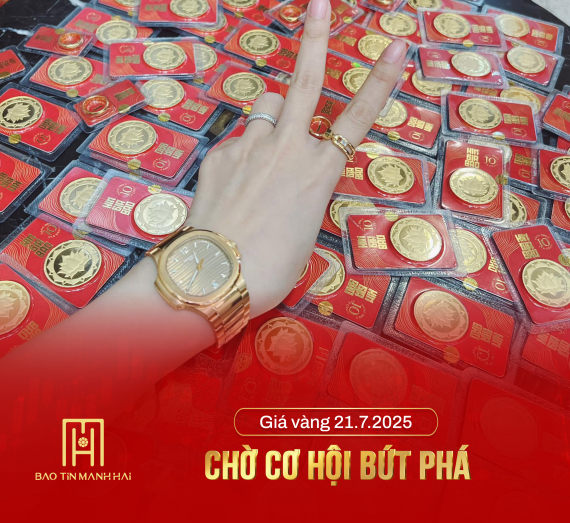 Giá vàng 21.07.2025: Chờ cơ hội bứt phá