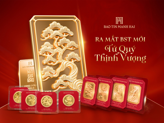 Bảo Tín Mạnh Hải ra mắt BST Tứ Quý Thịnh Vượng với phiên bản đầu tiên - 0,1 chỉ