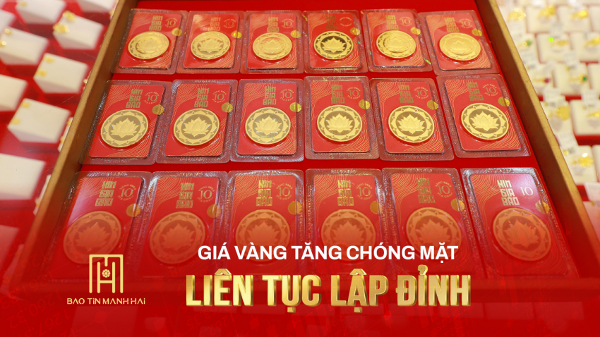 Giá vàng 18.04.2025: Vàng trong nước chưa ngừng tăng