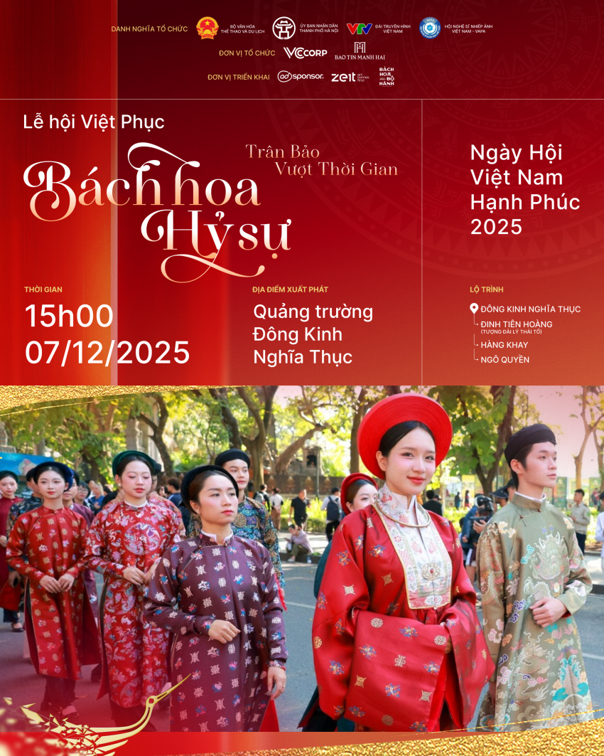 Lễ hội Việt Phục “Bách Hoa Hỷ Sự” - 33 năm lan tỏa nét đẹp văn hoá Việt và dấu ấn khai trương Flagship Store 18 Ngô Quyền.