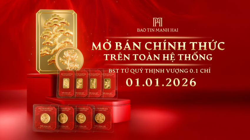 CHÍNH THỨC MỞ BÁN BỘ SƯU TẬP TỨ QUÝ THỊNH VƯỢNG TRÊN TOÀN BỘ HỆ THỐNG CỬA HÀNG BẢO TÍN MẠNH HẢI