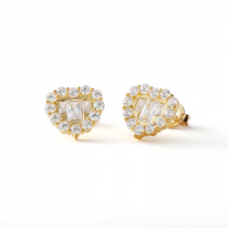 Bông tai phong cách Ý PYBTV10CZH-306001