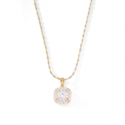 Mặt dây phong cách Ý PYMAV10CZH-410007