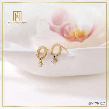 Bông tai phong cách Hàn Quốc PHBTV10CZH-410002