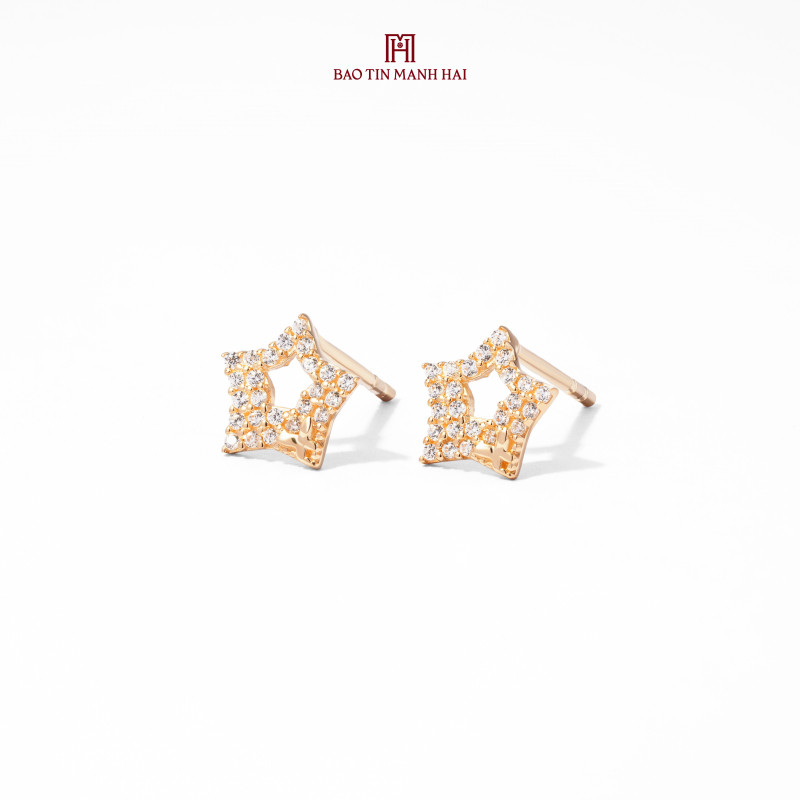 Bông tai phong cách Ý PYBTV10KDH-603007