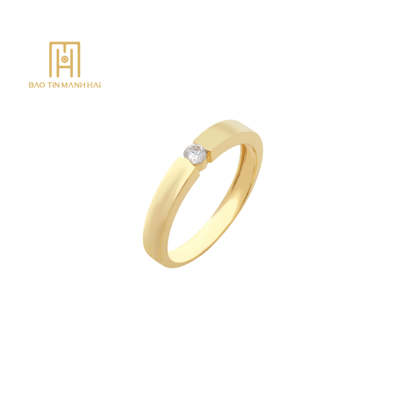 Nhẫn cưới 18K đính đá CZ- NCCNV18CZH-208003-NCCNV18CZH-208004