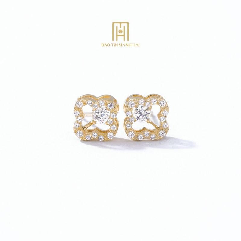 Bông tai phong cách Ý PYBTV10CZH-411003