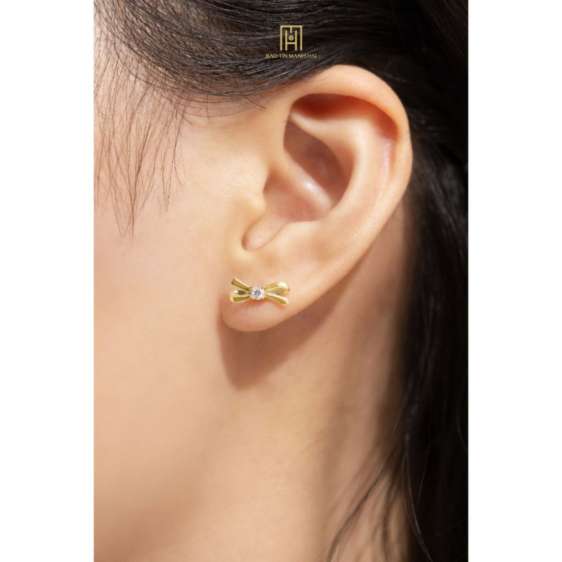 Bông tai phong cách Ý PYBTV10CZH-504004