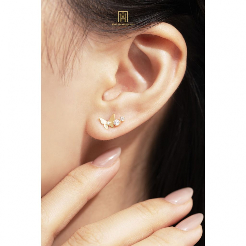 Bông tai phong cách Ý PYBTV10KDH-504015