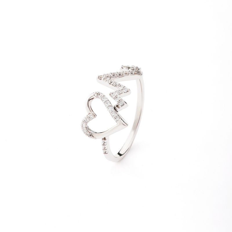 Nhẫn kiểu có mặt PC Ý 10K PYN1V10KDH-401004